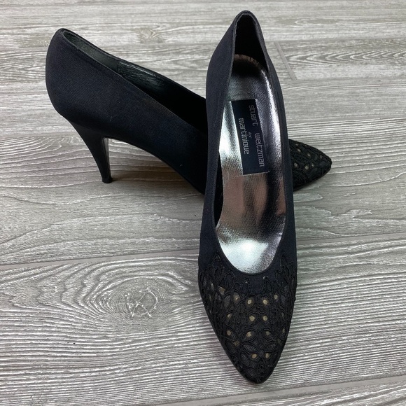 Vintage STUART WEITZMAN for Martinique Pointed Toe Pumps - Witchygoth - Picture 1 of 10